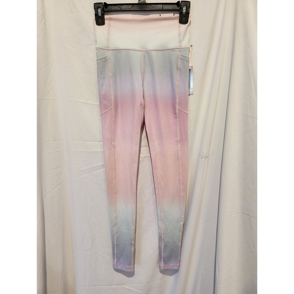 Victorias Secret On Point Ombre Leggings Pastel Pink Blue High Rise Size 2 NEW